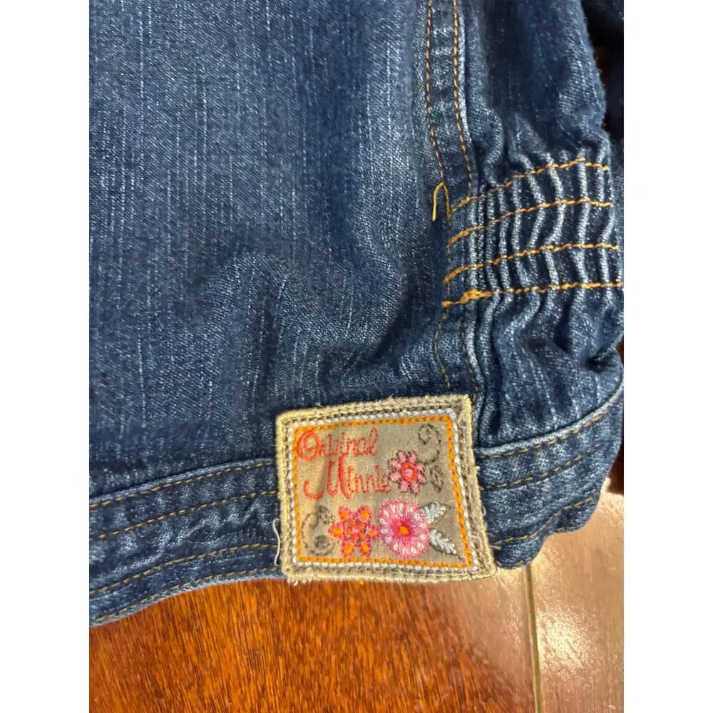 Vintage Disney Mickey Original Infant Denim Jacket Embroidered Minnie 24 M Snap
